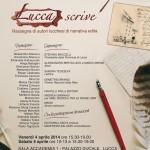 Lucca, Rassegna Lucca scrive, 4-5 aprile 2014